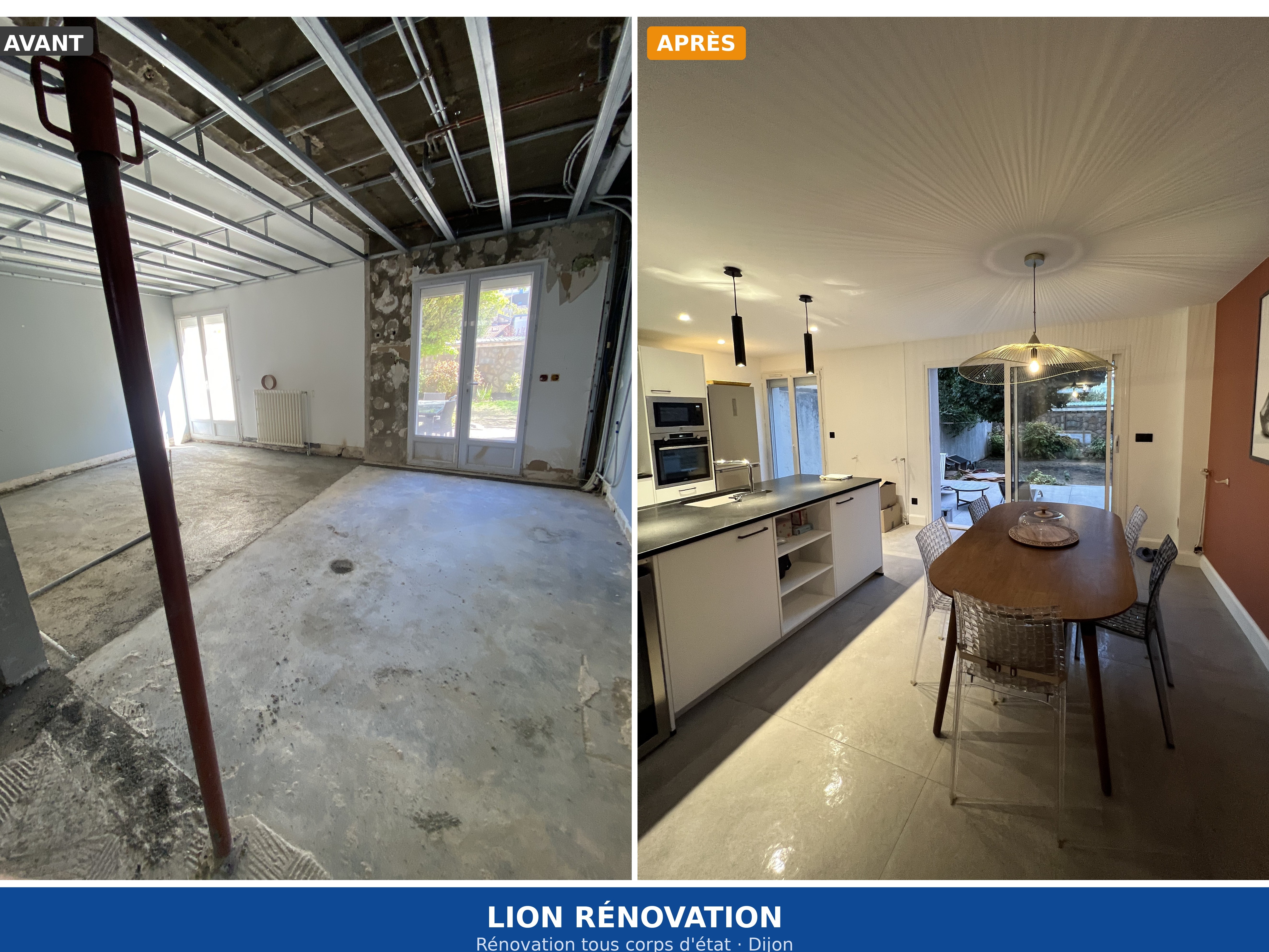 Rénovation complète avant/après